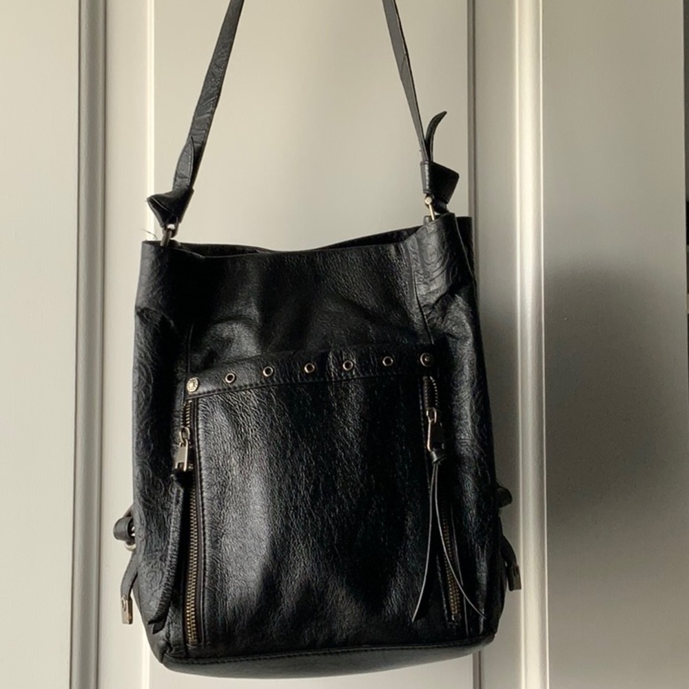The Sak Black Leather Handbag